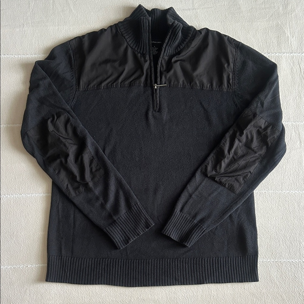 Calvin Klein Jeans Black Zip-Up Sweater